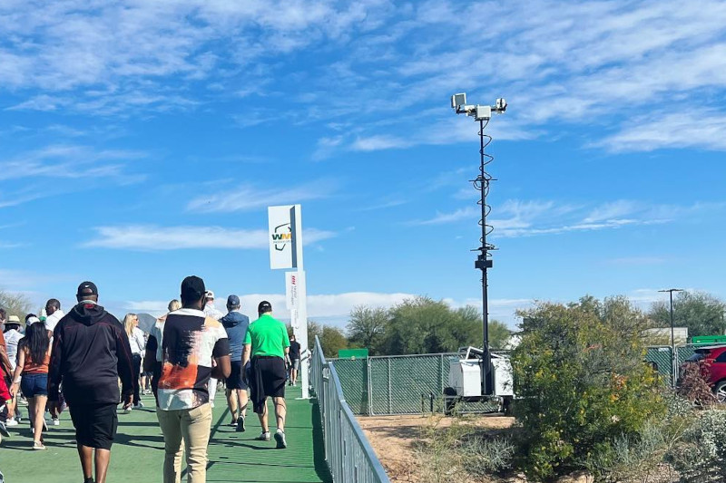 Custom Cell Trailer Serves Crowd at WM Phoenix Open