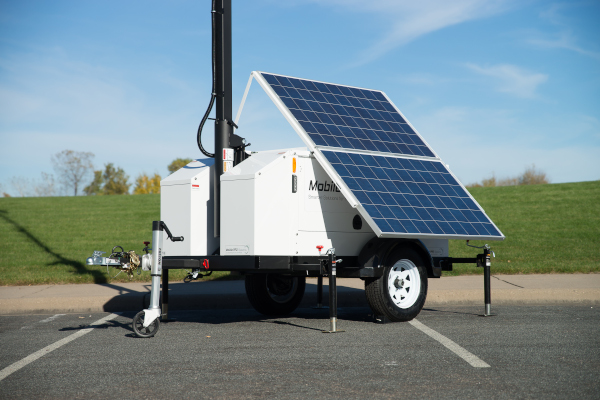 Commander 3400 camera trailer with solar panel option