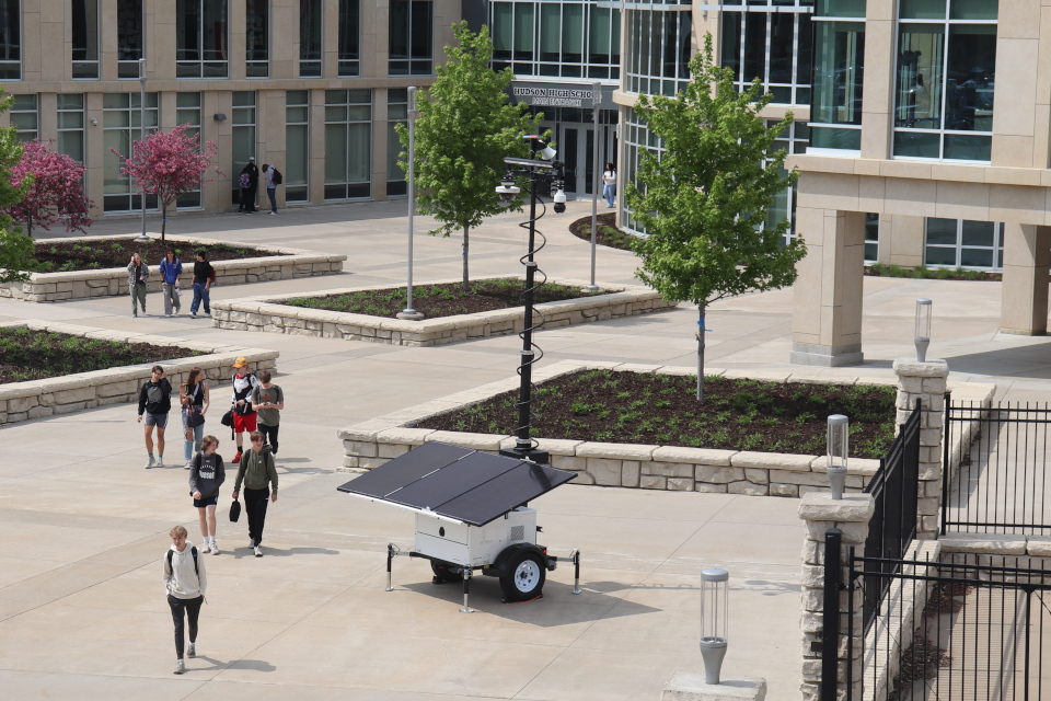 Compact Mobile Surveillance Trailer and Power Platform