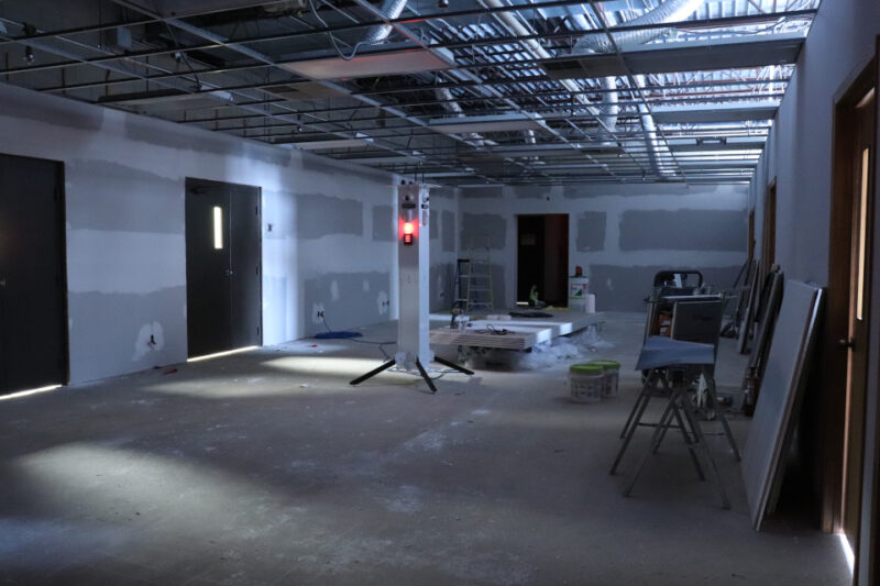 MPS Sentinel surveillance tower records in low light or near darkness.